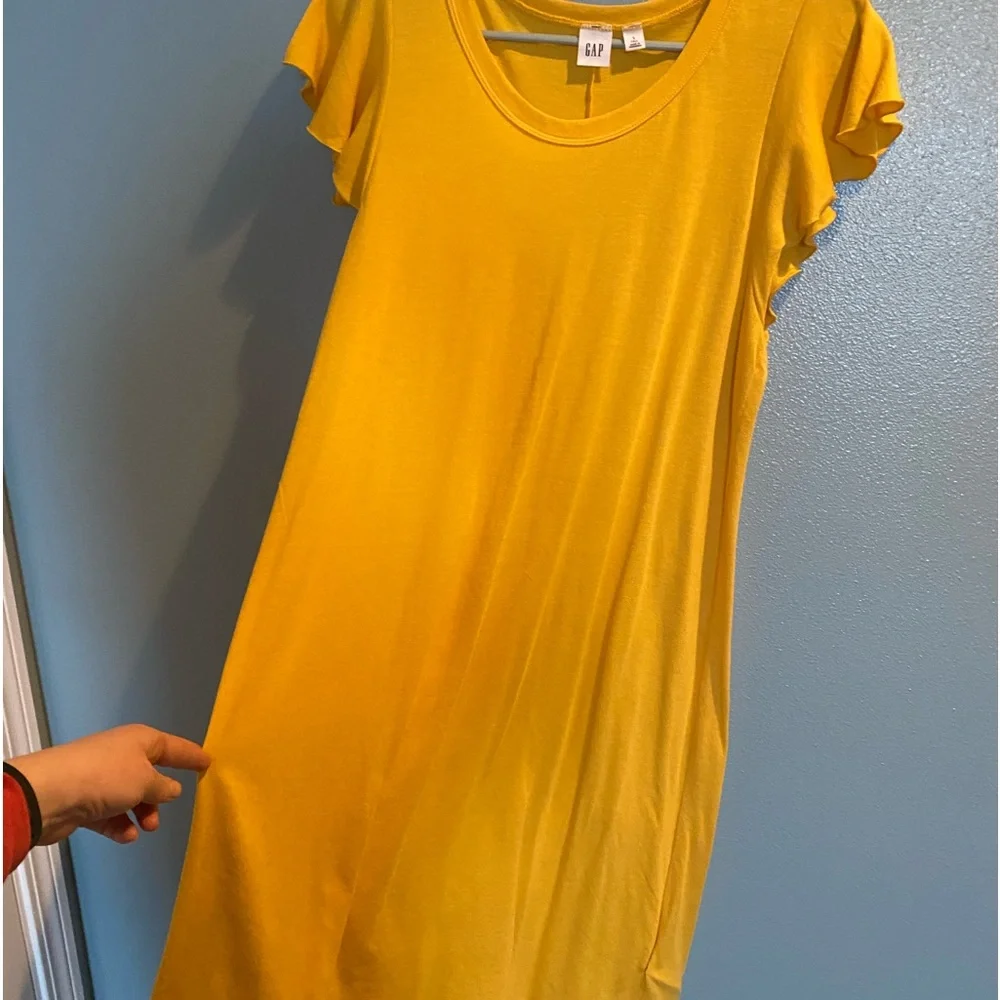 Gap Yellow Sun Dress - Sz Small Tall - Picture 5 of 5
